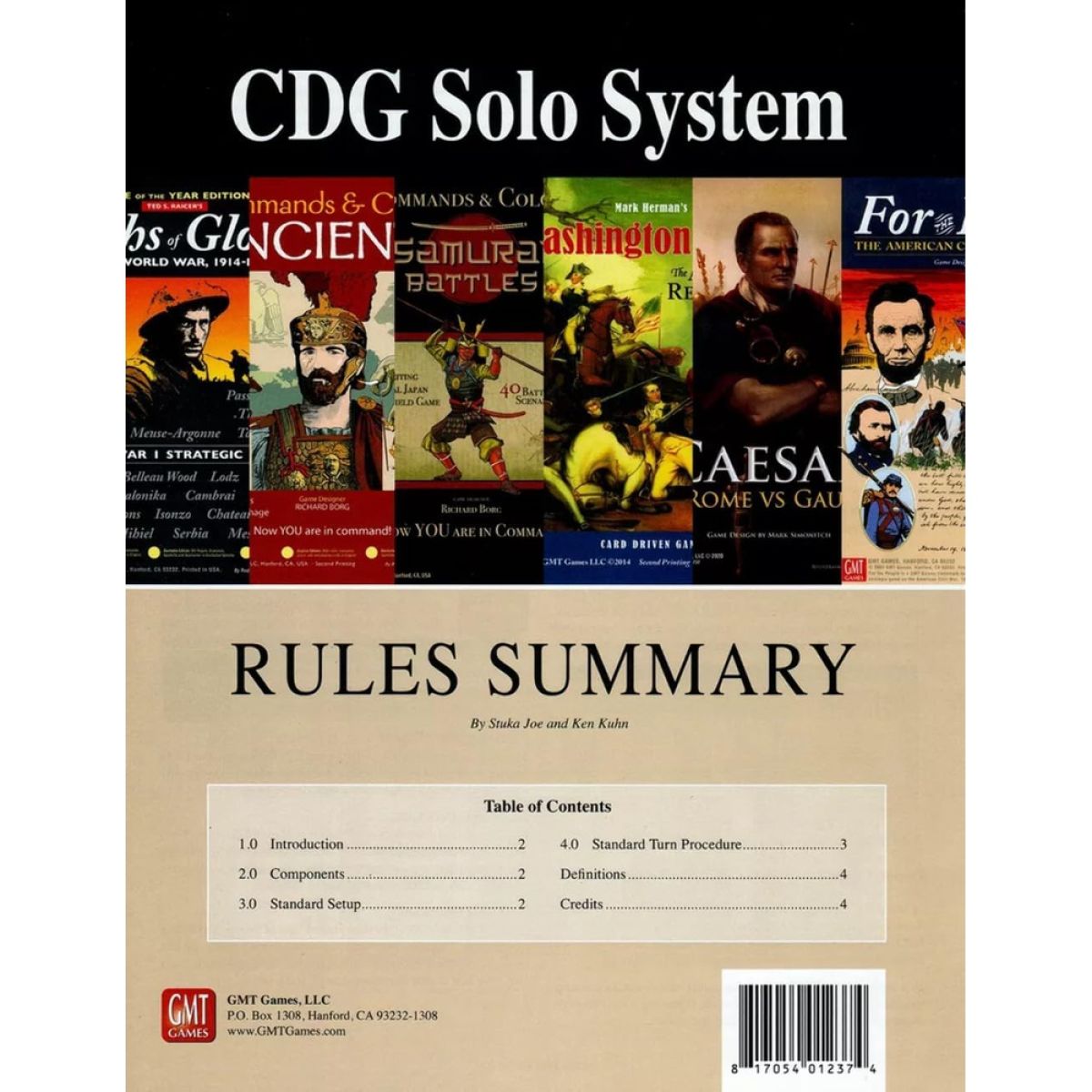 GMT Games : CDG Solataire System